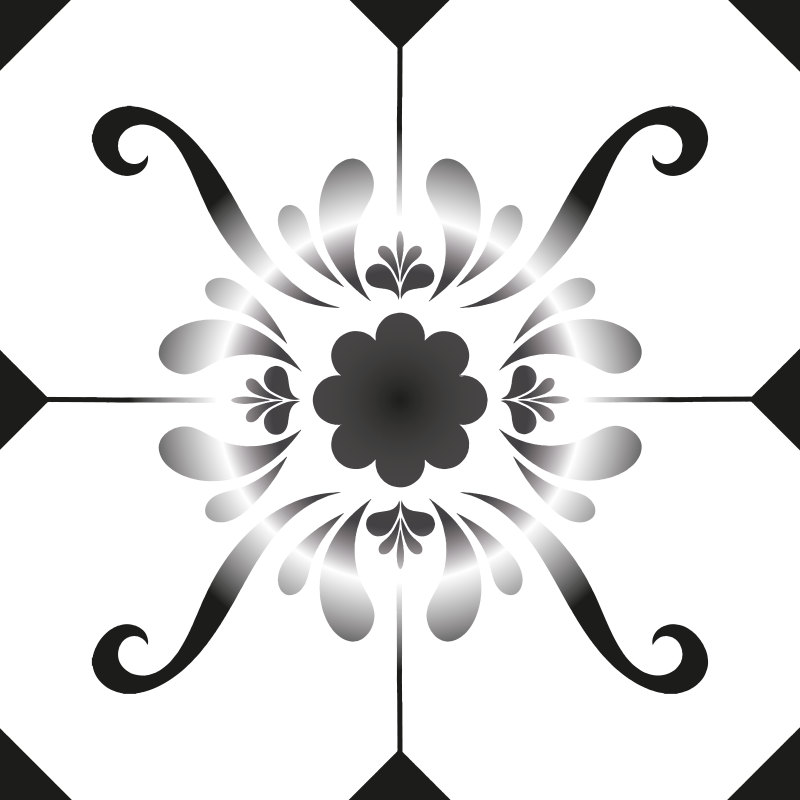 Koupelnový vinylový koberec s dlaždicovým vzorem - TenStickers