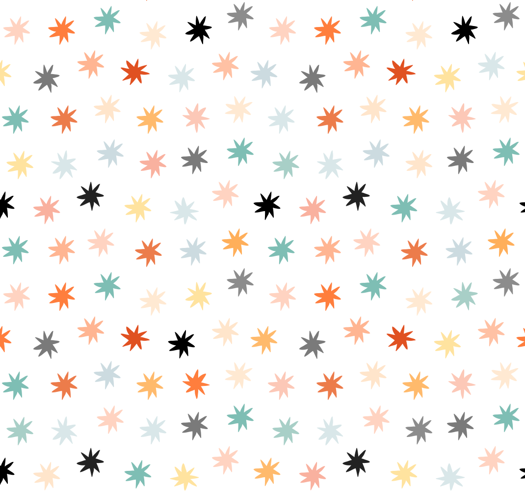 Vinylový koberec s hvězdami geometrický vzor - TenStickers