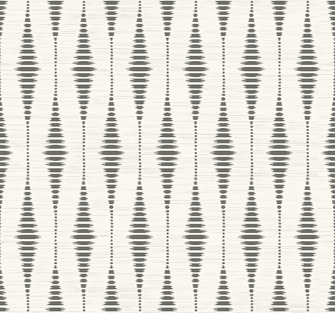 Geometrický vinylový koberec rabaul ikat šedobéžový - TenStickers