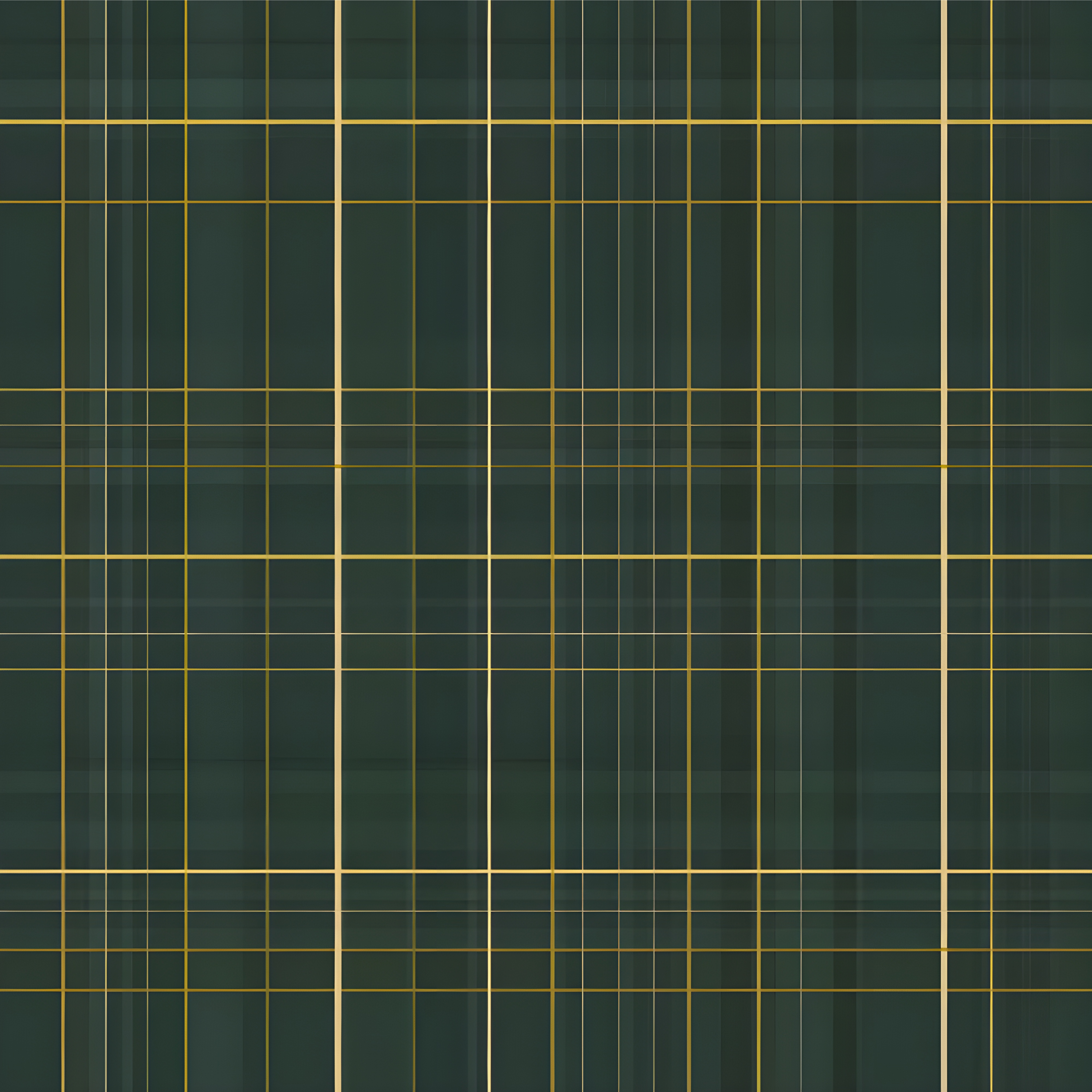 Geometrický vinylový koberec tmavozelený skotský vzor - TenStickers