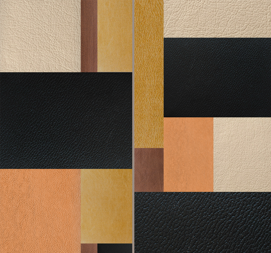 Geometrický vinylový koberec s texturovanými bloky - TenStickers