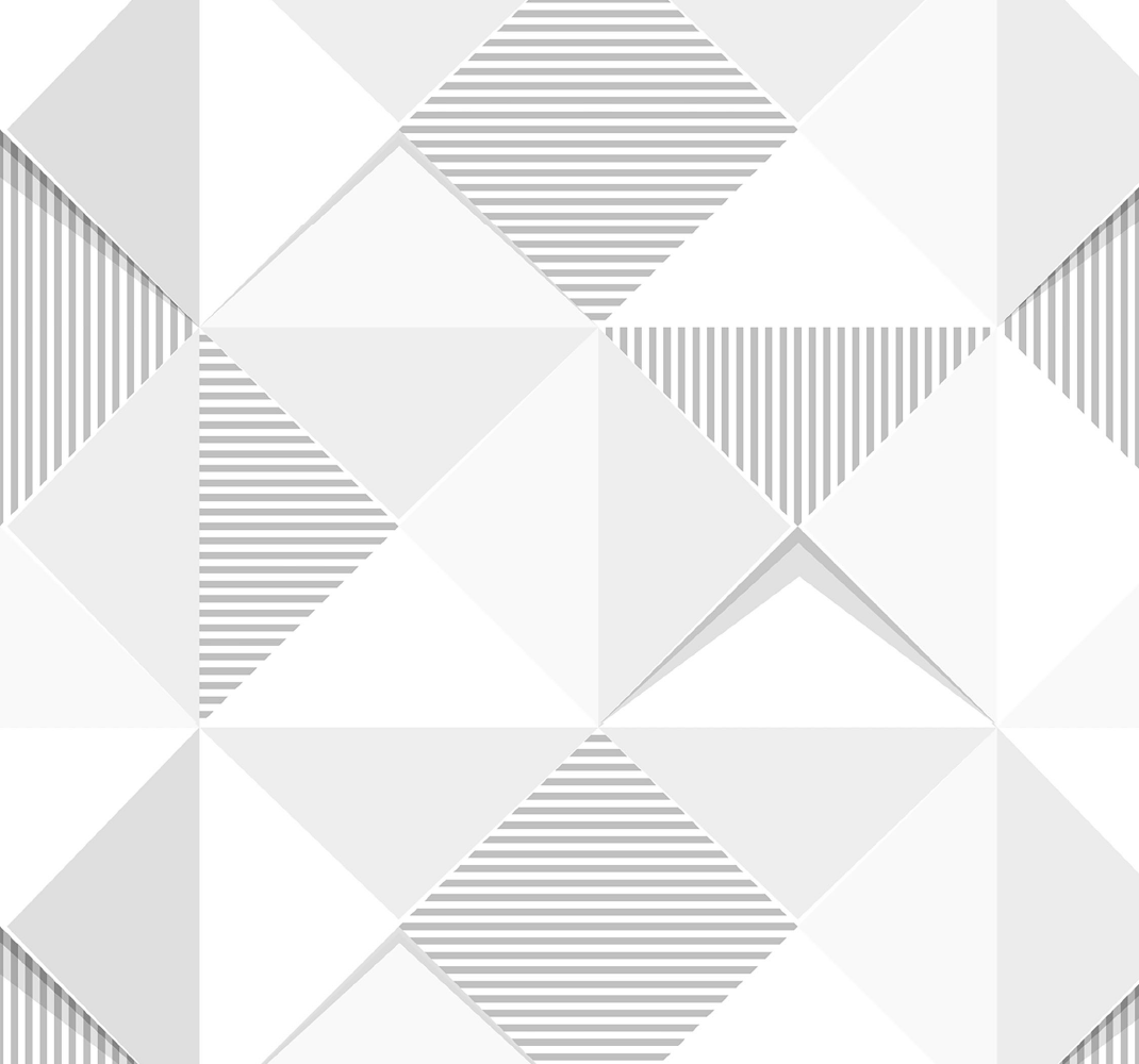 Geometrický vinylový koberec 3d bílé čtverce - TenStickers