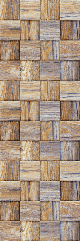 Geometrický vinylový koberec imitace dřeva 80. let - TenStickers