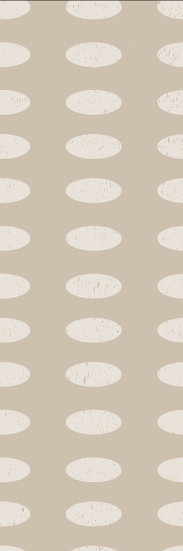 Geometrický vinylový koberec vzor bílých kruhů - TenStickers