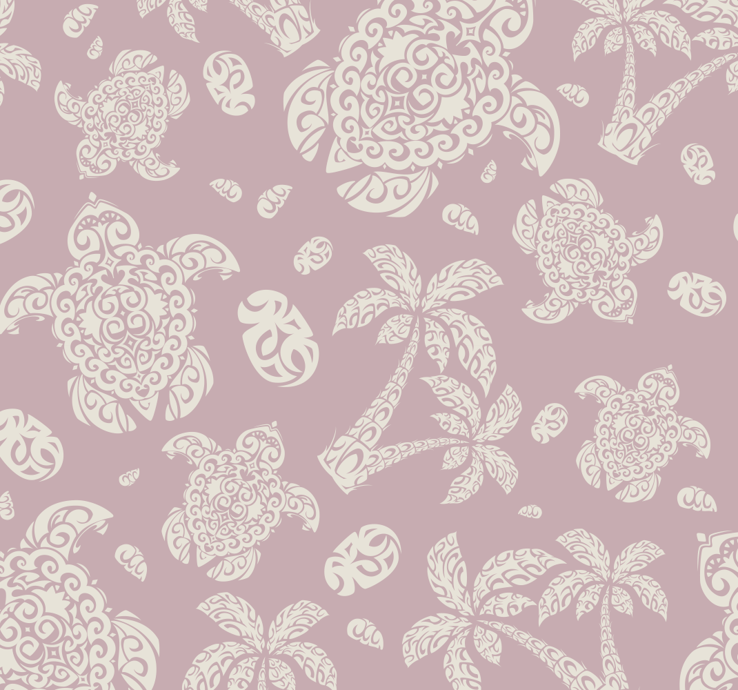 Vinylový koberec do ložnice s motivem želvy a palmy - TenStickers