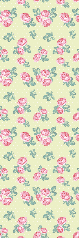 Vinylový koberec do ložnice v shabby chic stylu s puntíky - TenStickers