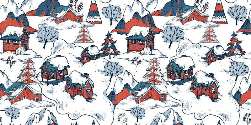 Přírodní vinylový koberec polské hory - TenStickers