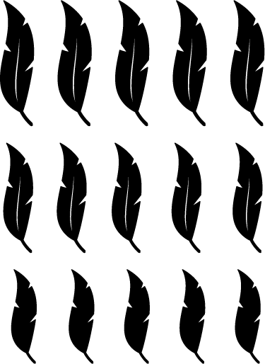 Přírodní vinylový koberec s plovoucími peříčky - TenStickers