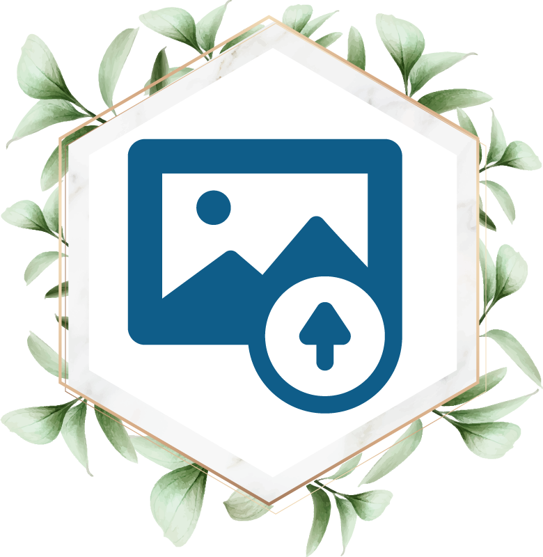 Přírodní vinylový koberec Žena s listy - TenStickers