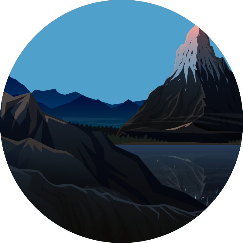 Přírodní vinylový koberec s výhledem na hory - TenStickers