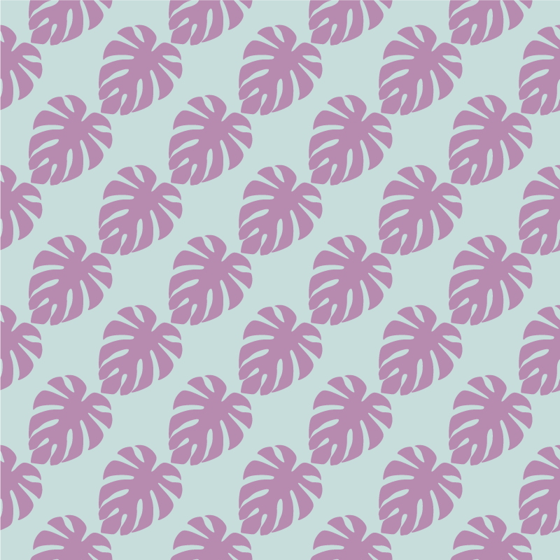 Přírodní vinylový koberec s potiskem listů - TenStickers