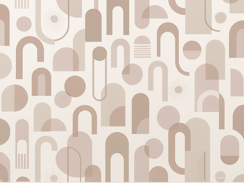 Vinylový koberec do ložnice s moderním vzorem - TenStickers