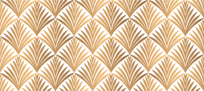 Geometrický vinylový koberec geometrický list - TenStickers