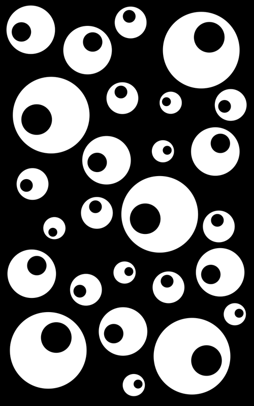 Geometrický vinylový koberec vodní perly - TenStickers