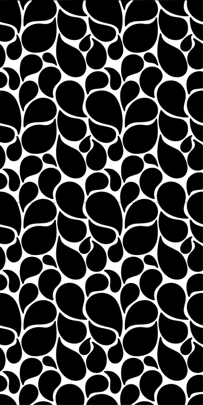 Geometrický vinylový koberec vodní kapky - TenStickers