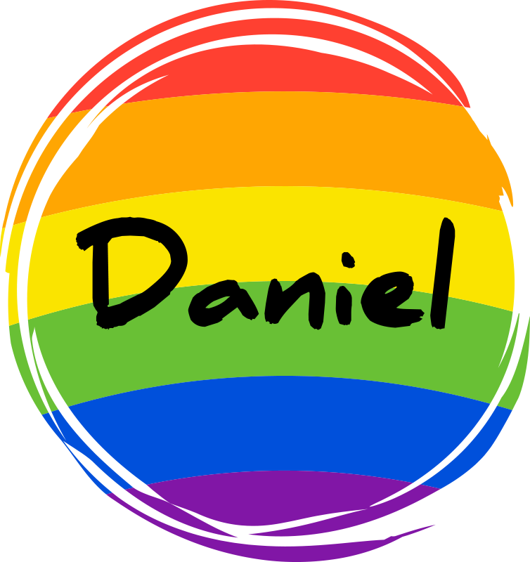 Geometrický vinylový koberec s osobním duhovým kruhem - TenStickers