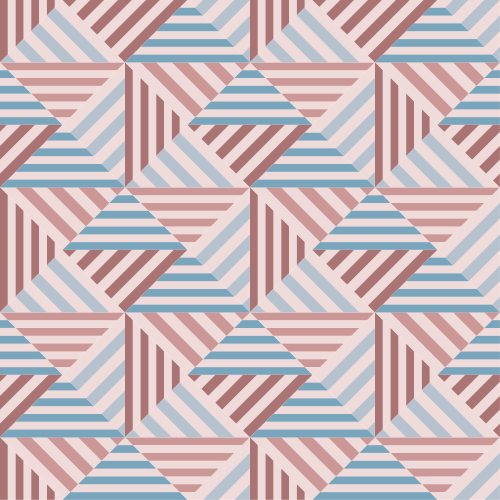 Geometrický vinylový koberec abstraktní trojúhelníky - TenStickers