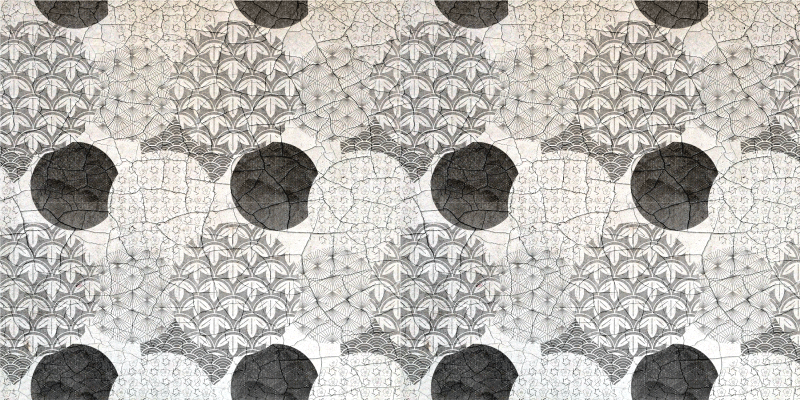 Geometrický vinylový koberec s orientálním vzorem - TenStickers