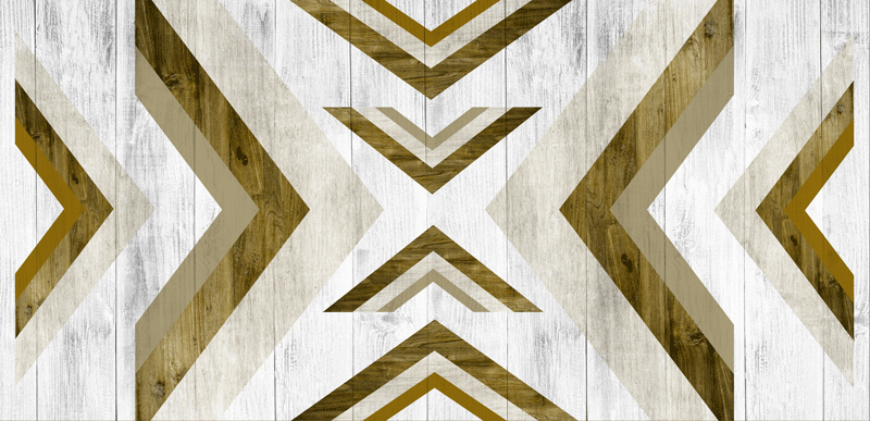 Geometrický vinylový koberec s texturovaným povrchem - TenStickers