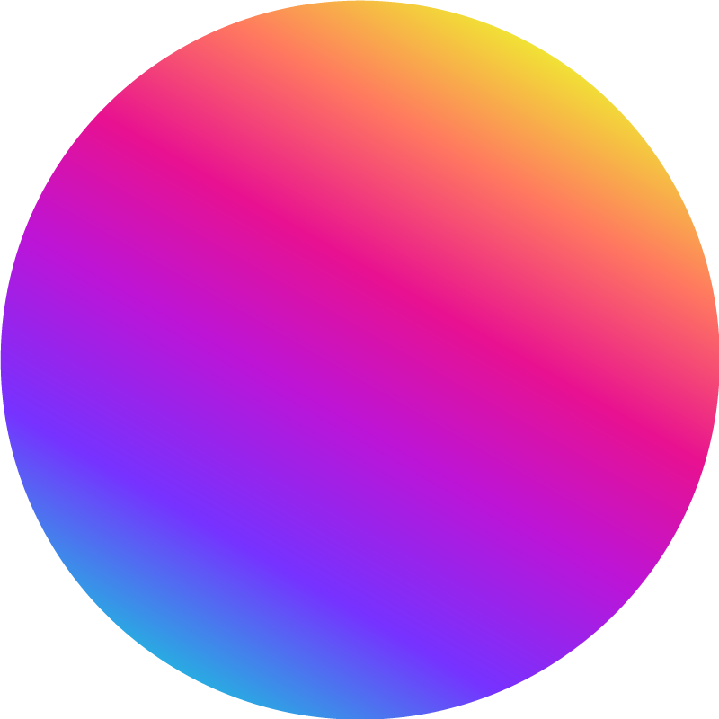 Geometrický vinylový koberec barevný gradientový kruh - TenStickers