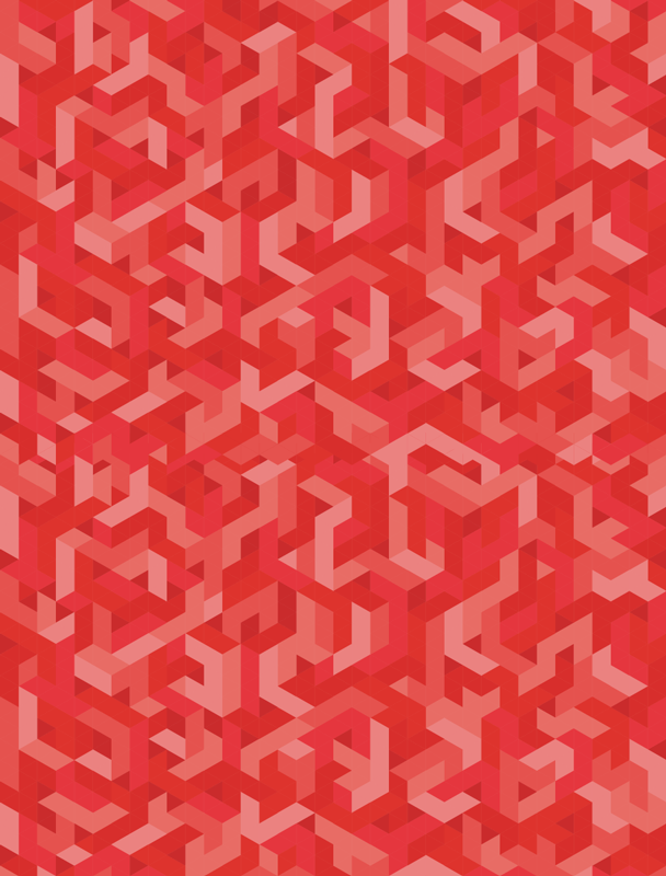 Geometrický vinylový koberec složitá geometrická konfigurace - TenStickers