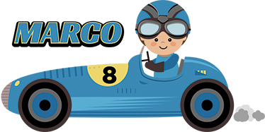 Vinylový koberec pro děti s formulí 1 - TenStickers