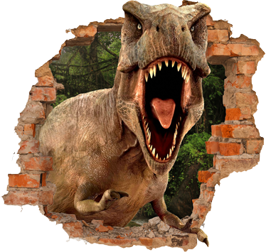 Vinylový koberec pro děti 3d t-rex - TenStickers