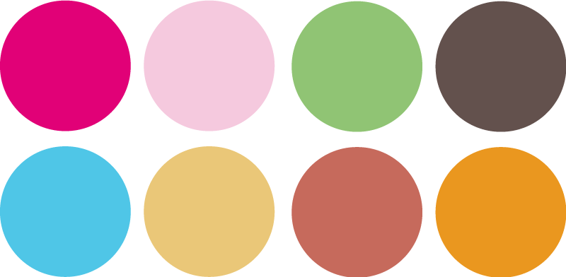 Vinylový koberec pro děti barevné kruhové samolepky - TenStickers