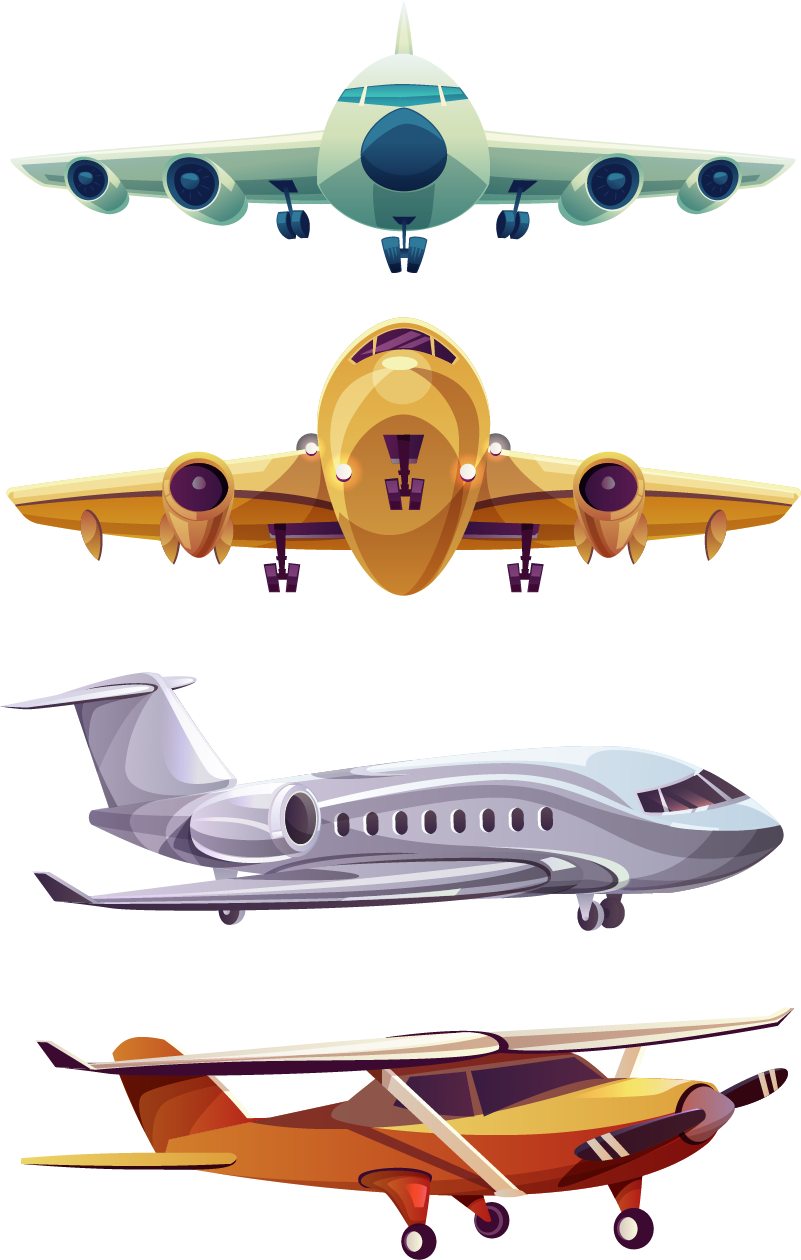 Vinylový koberec pro děti s předními letadly - TenStickers