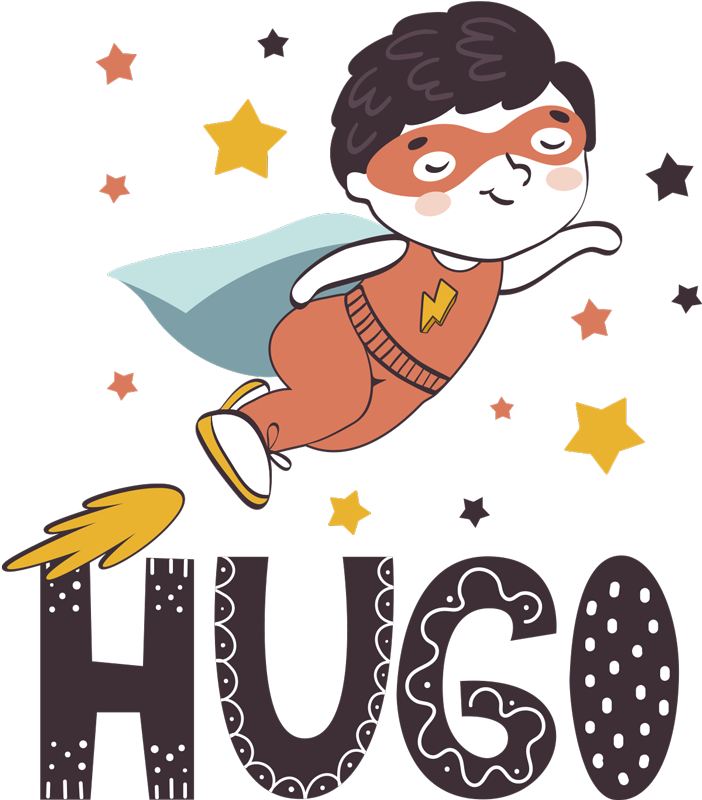 Vinylový koberec pro děti s personalizovaným jménem - TenStickers