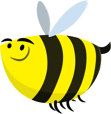 Vinylový koberec pro děti veselá včelka - TenStickers