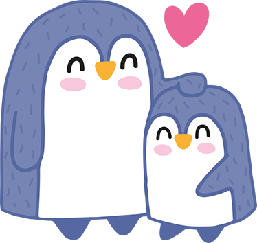 Vinylový koberec pro děti s tučňákem - TenStickers