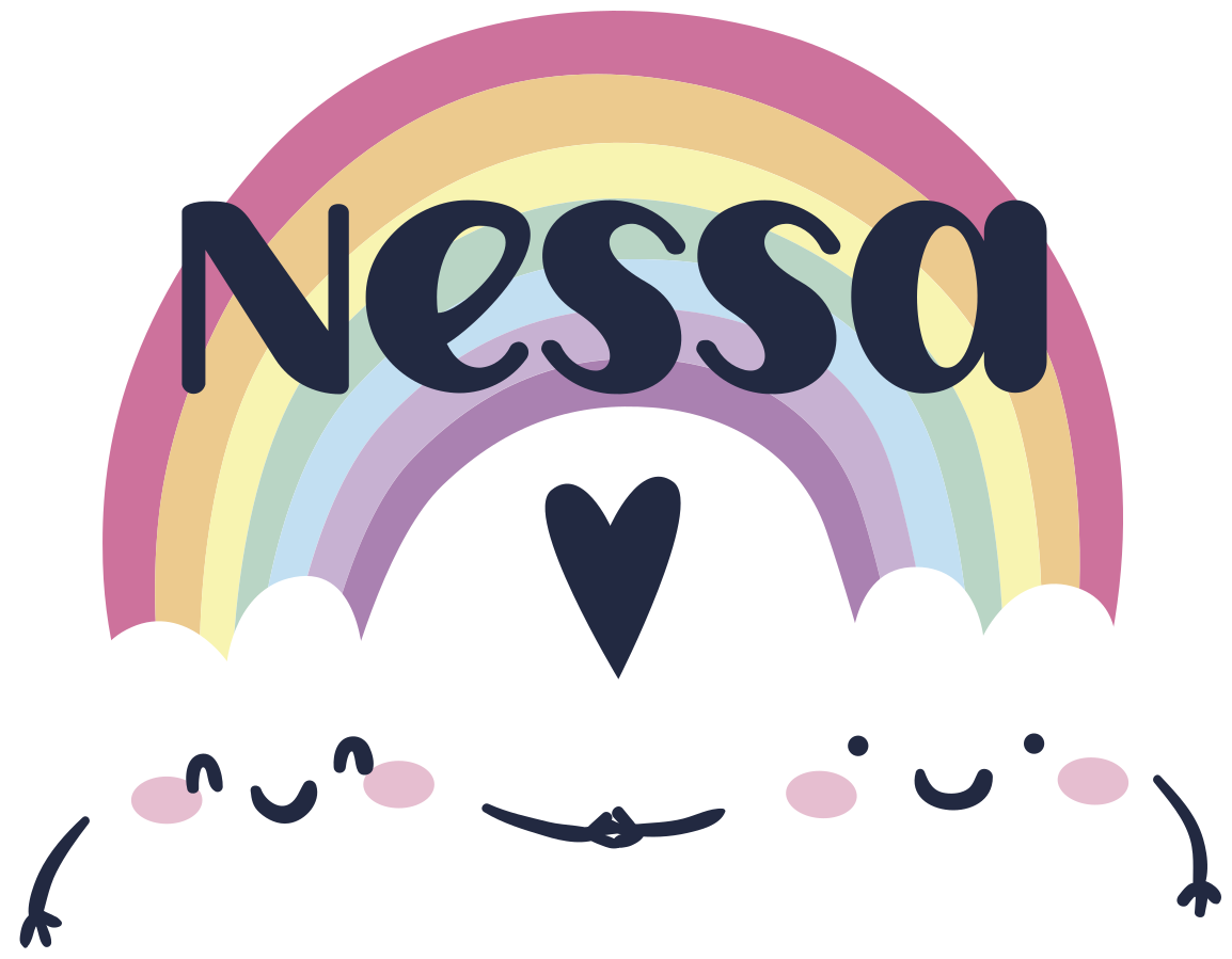 Vinylový koberec pro děti s osobním duhovým motivem - TenStickers