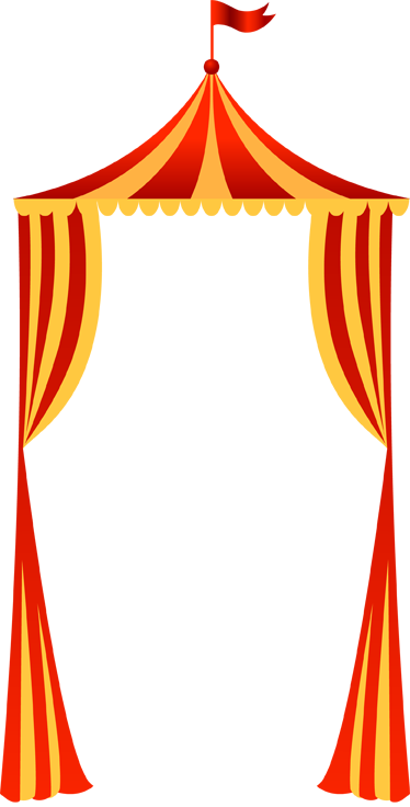 Vinylový koberec pro děti cirkusový vstup - TenStickers