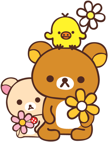 Vinylový koberec pro děti medvídci s ptáčkem - TenStickers