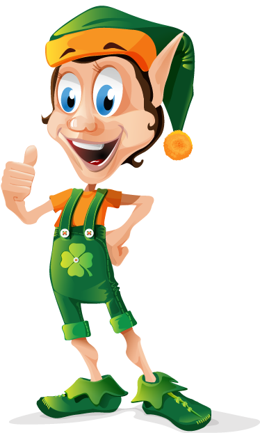 Vinylový koberec pro děti skřítek s trojlístkem - TenStickers