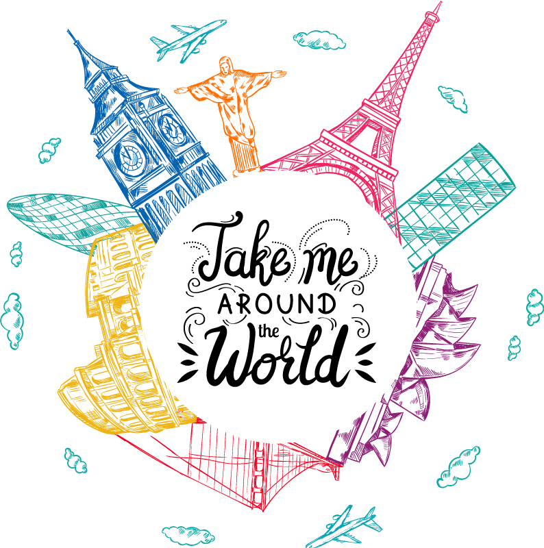 Vinylový koberec do ložnice klenoty světa - TenStickers