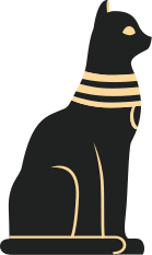 Vinylový koberec do ložnice s egyptskou kočkou - TenStickers