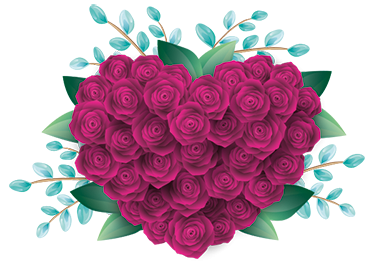 Vinylový koberec do ložnice s uzavřenými růžemi - TenStickers