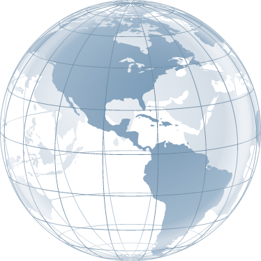 Vinylový koberec do ložnice modrá mapa ameriky - TenStickers