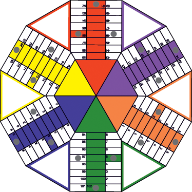 Vinylová hrací podložka s geometrickým vzorem - TenStickers
