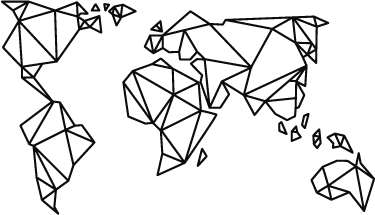 Vinylový koberec z celého světa s origami mapou - TenStickers