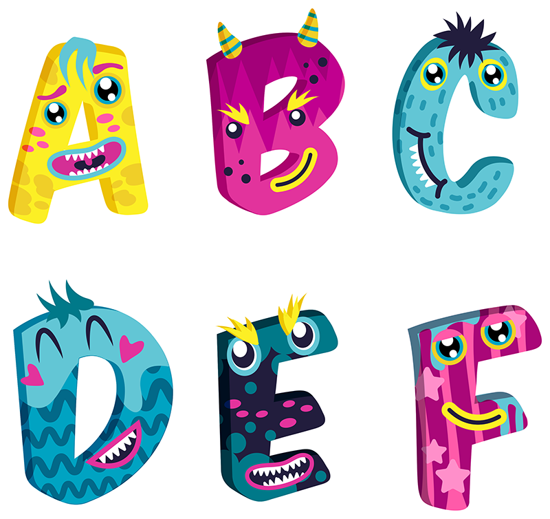 Vinylový koberec pro děti s abecedními písmeny - TenStickers