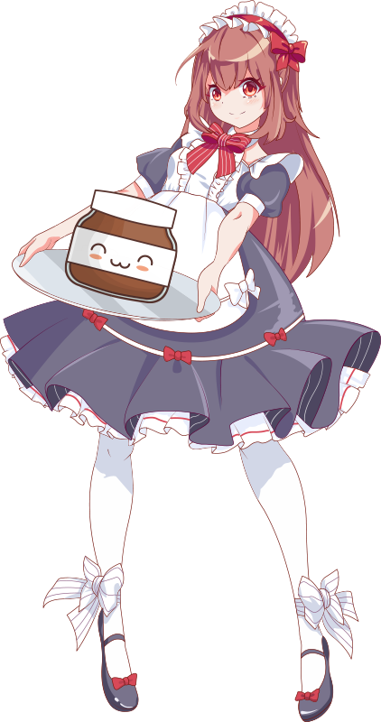 Vinylový koberec pro děti s anime dívkou a nutellou - TenStickers