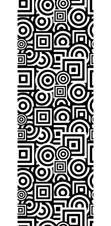 Koupelnový vinylový koberec s koncentrovanými vzory - TenStickers