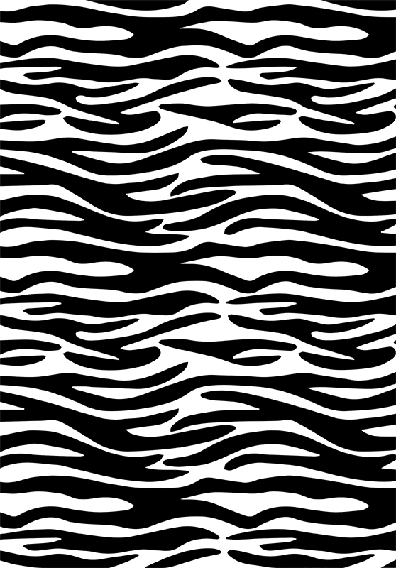 Koupelnový vinylový koberec s potiskem zebry - TenStickers