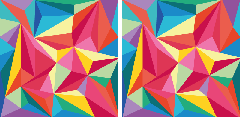 Koupelnový vinylový koberec s geometrickým vzorem - TenStickers