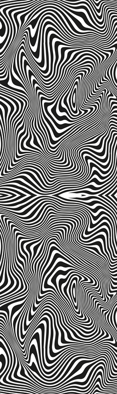 Koupelnový vinylový koberec zebra 3d efekt - TenStickers