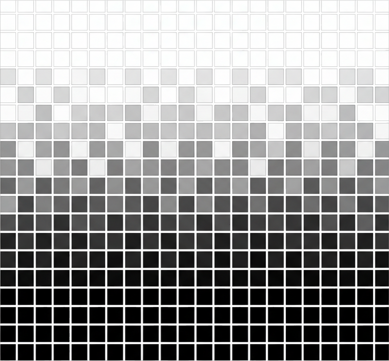 Koupelnový vinylový koberec s mini monochromními mozaikami - TenStickers