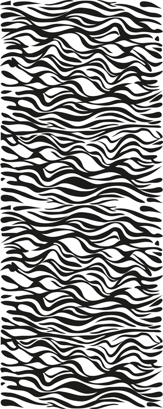 Kuchyňský vinylový koberec zebra pozadí lednice - TenStickers